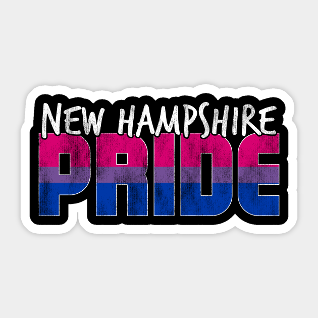 New Hampshire Pride Bisexual Flag Nh Sticker TeePublic AU